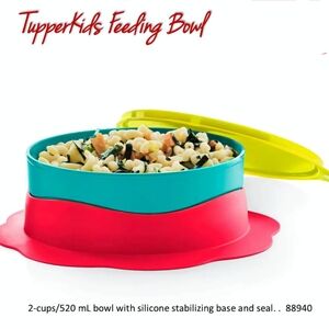 Tupperware  kids feeding dish colors may vary